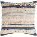 Talco Shaggy Boho Stripe 20 Inch Throw Pillow