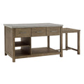 Tali Reclaimed Wood Extendable Kitchen Island By Inspire Q Classic