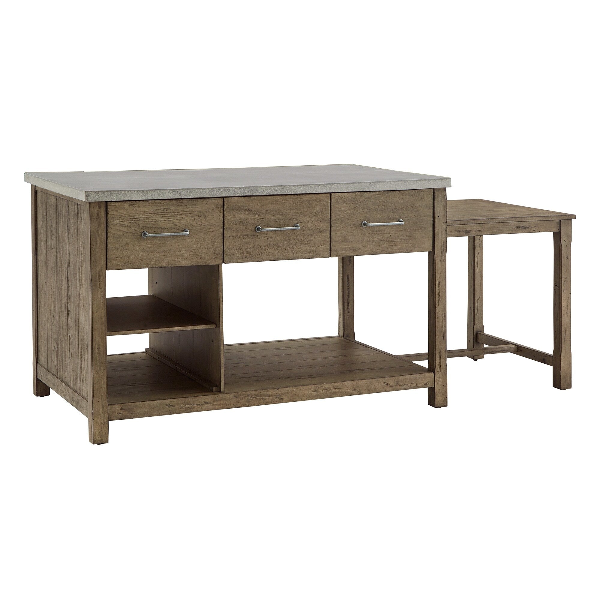 Tali Reclaimed Wood Extendable Kitchen Island By Inspire Q Classic