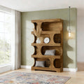 Tall 4 Tier S Shaped Bookcase
