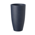 Tall Concrete Round Plant Pot With Drainage Hole Large Planter For Indoor Outdoor Use