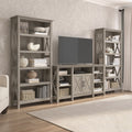 The Gray Barn Tall Tv Stand With Set Of 2 Bookcases