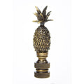 Tall Pineapple Lamp Finial Antique Brass Metal 2.5 H