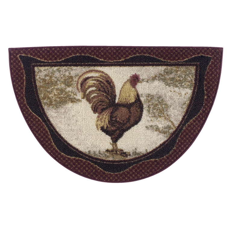 Tall Rooster Accent Rug 17 X 27