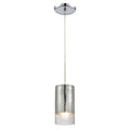 Tallula 4 Inch Wide 1 Light Pendant In Polished Chrome 4In W X 4In D X 8In H