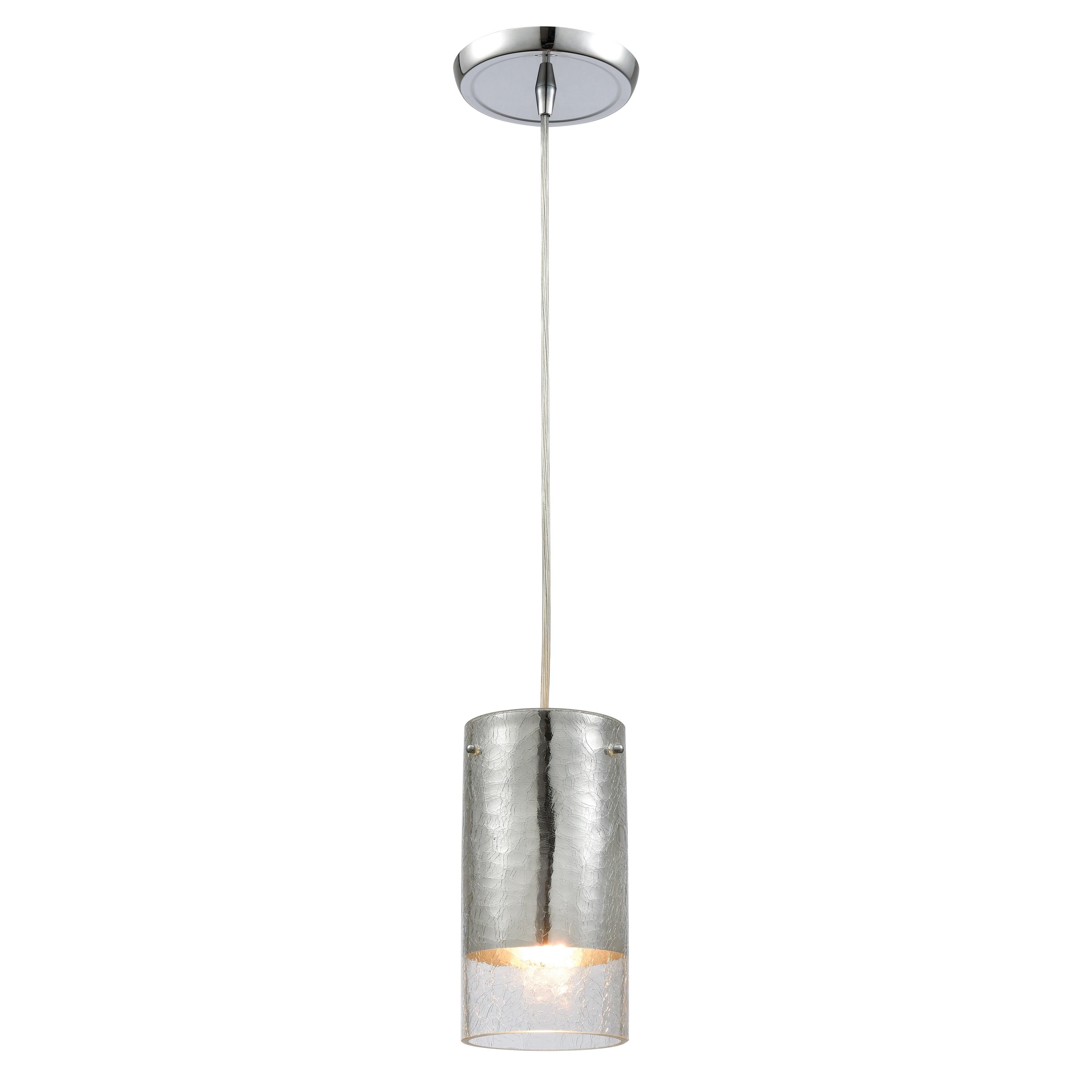 Tallula 4 Inch Wide 1 Light Pendant In Polished Chrome 4In W X 4In D X 8In H