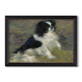 Tama The Japanese Dog C 1876 Pierre Auguste Renoir Custom Framed Canvas