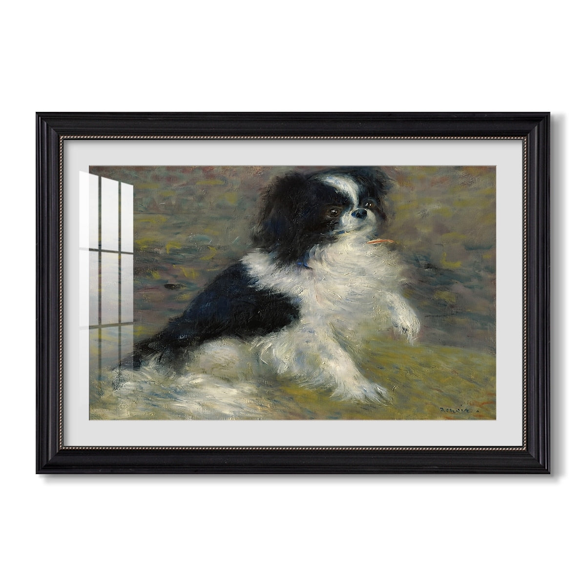 Tama The Japanese Dog C 1876 Pierre Auguste Renoir Custom Framed Print