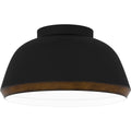Tamara 3 Light Flush Mount In Matte Black