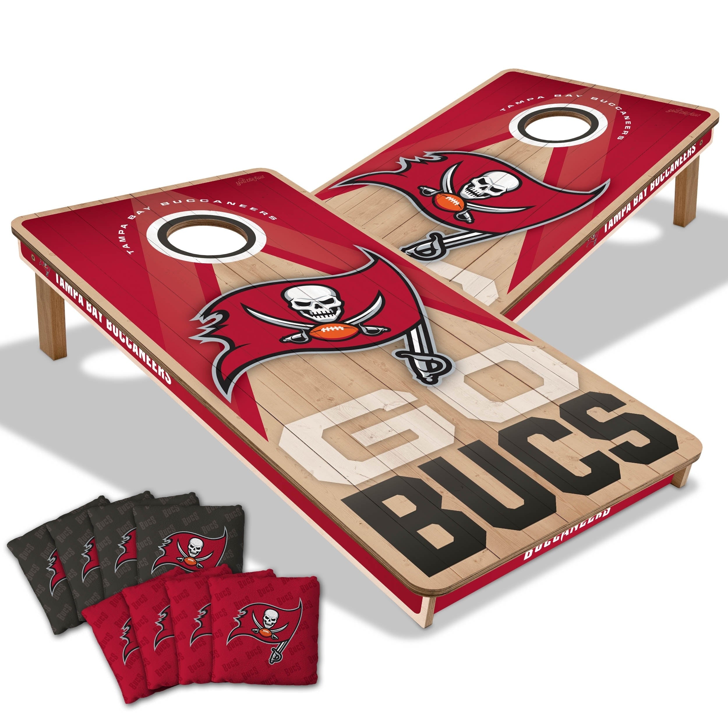 Tampa Bay Buccaneers Nfl 2X4 Professional Cornhole Board Set