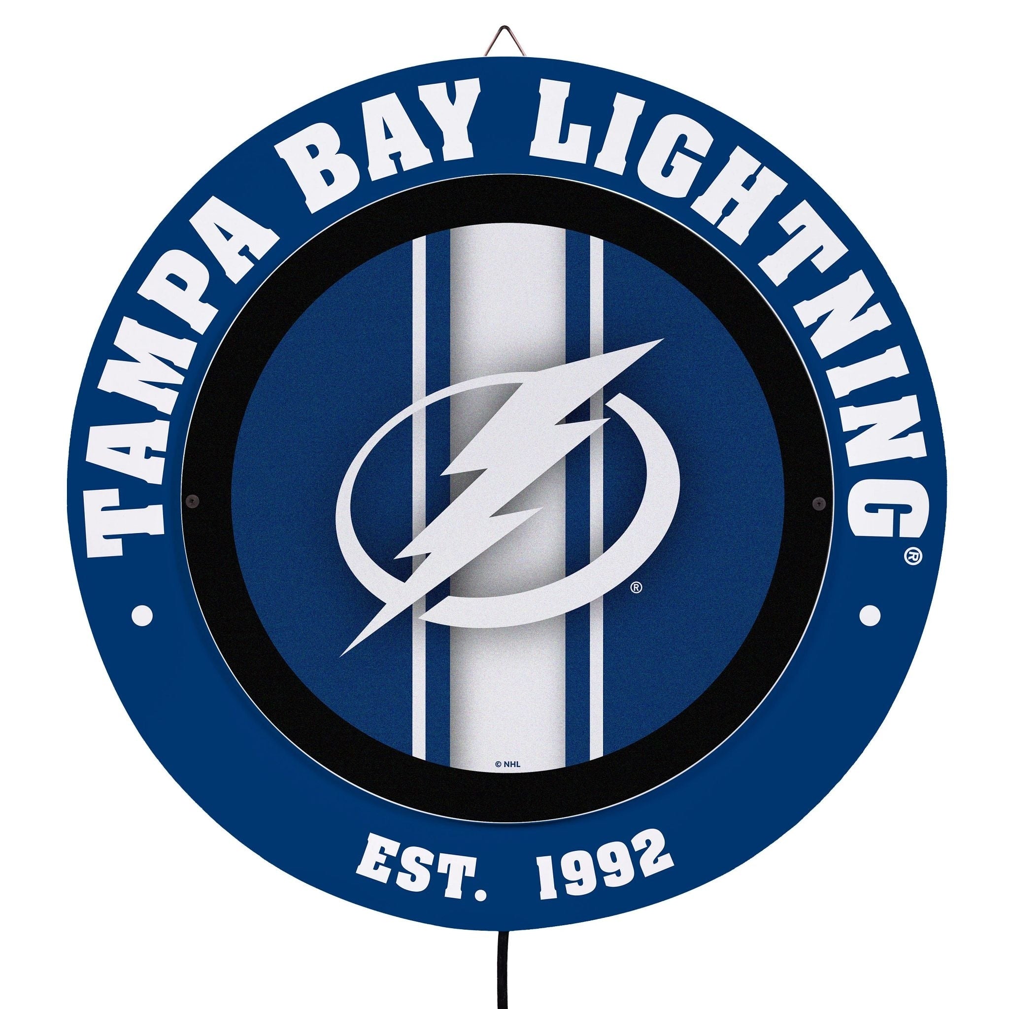 Tampa Bay Lightning Led Metal Lit Wall Sign Decor