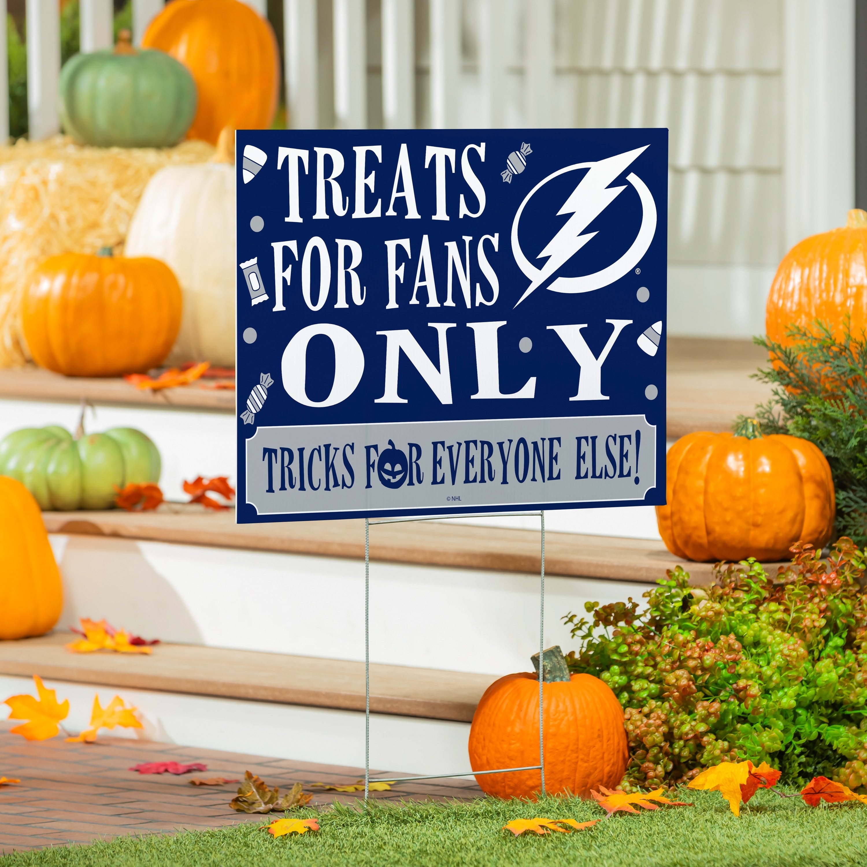 Tampa Bay Lightning Yard Sign Halloween Treats For Fans