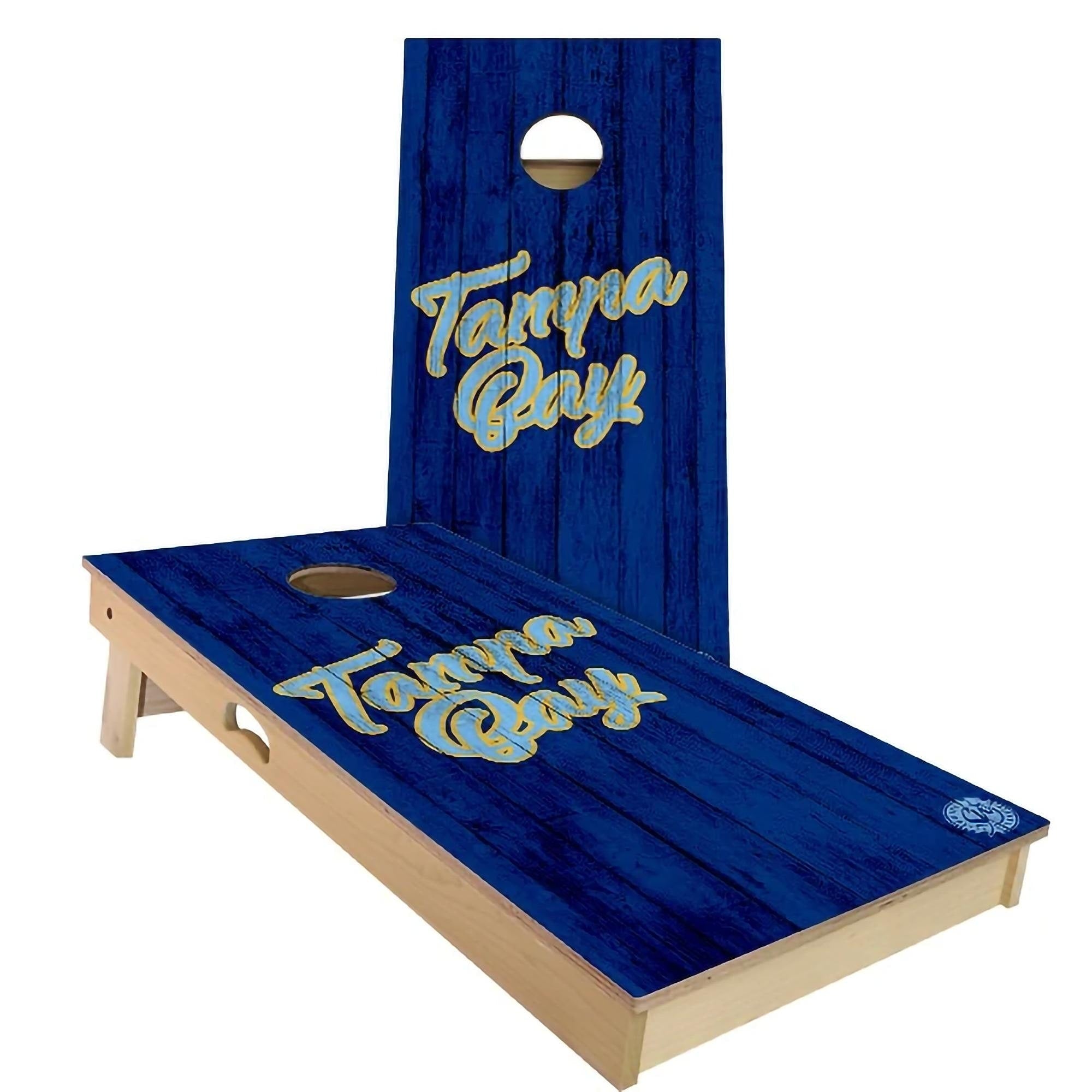 Tampa Bay Vintage Baseball Cornhole Set Choose Your Size Accessories