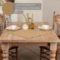 Burlap Fringed Table Topper