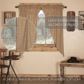 Millsboro Scalloped Lined Prairie Curtain Set 63 X 36