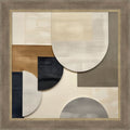 Tan Shaped In Layers By Tradelink Inhouse Artist Wood Framed Wall Art Print Driftwood Tan