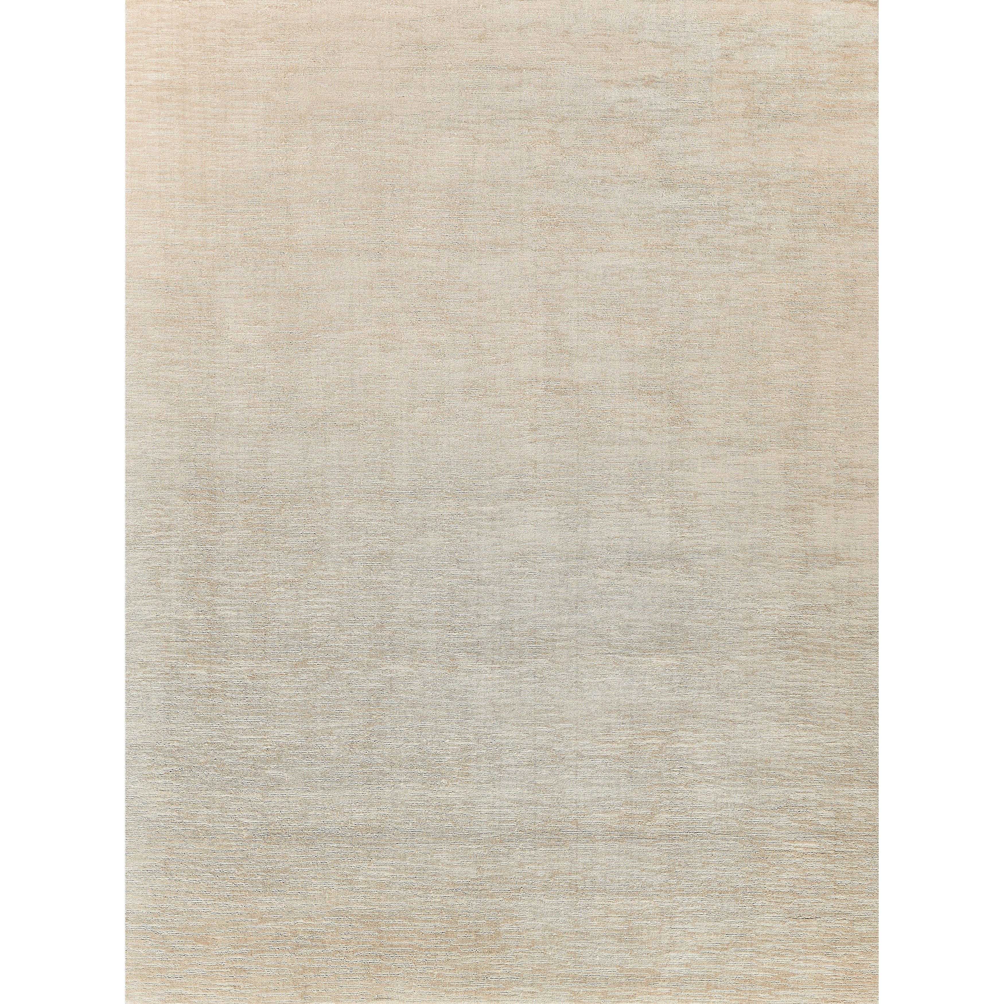 Tangaro Handloomed Bamboo Silk Banana Silk Light Beige Area Rug 2 X 3