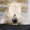 Tange 28 Black Stone Table Lamp