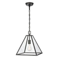 Tangent 12 Inch Wide 1 Light Pendant In Matte Black