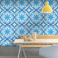 Tanger In Two Toned Blue Handmade Moroccan Tile Pack Of 12