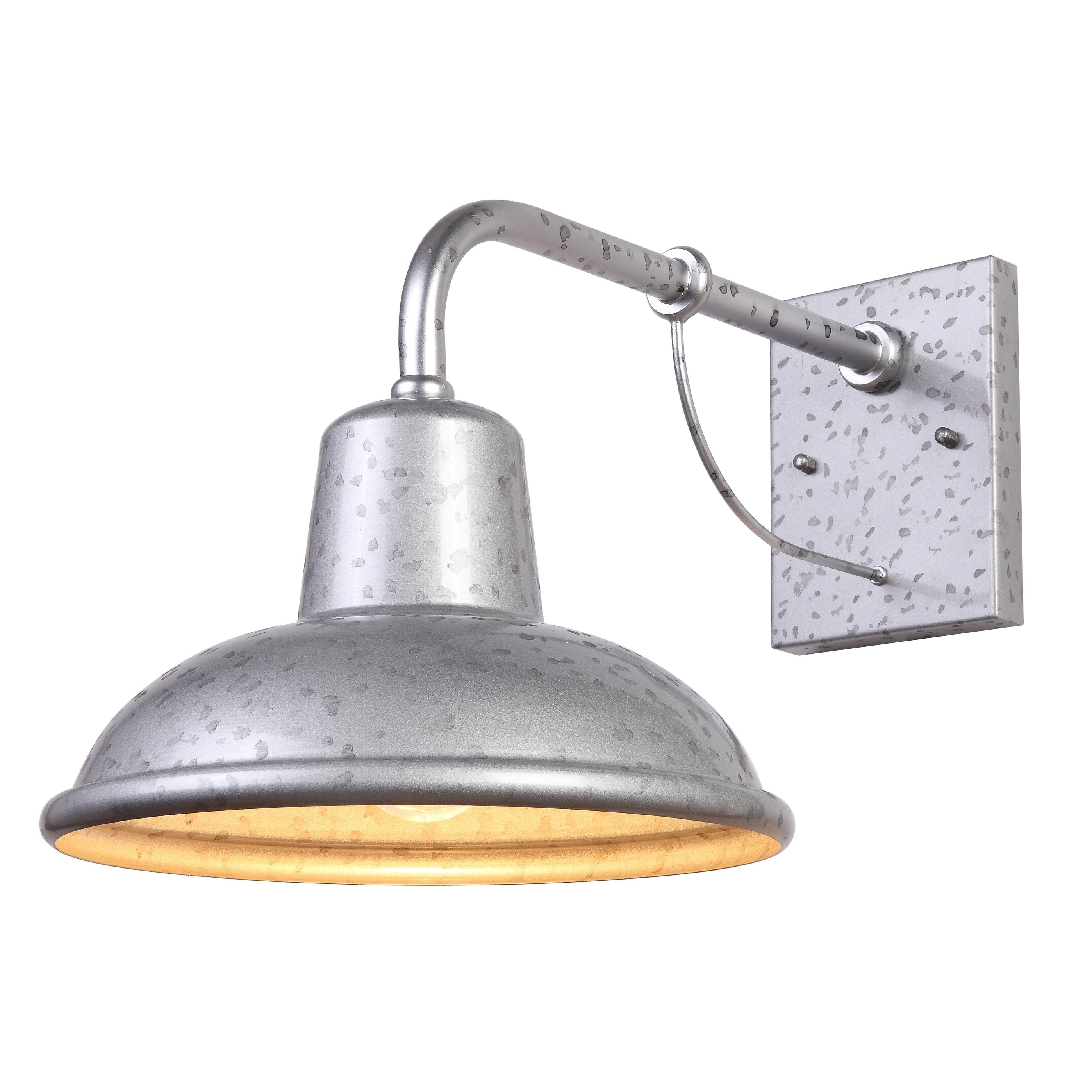 Tanner 1 Light Exterior Wall Lighting In Galvanized Finish