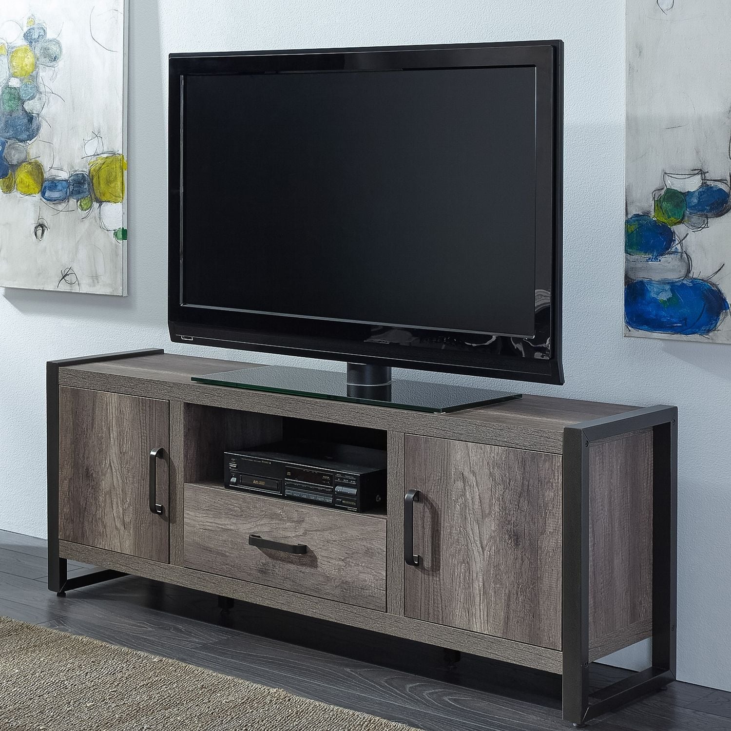 Tanners Creek Greystone Entertainment Tv Stand 64 Inches In Width