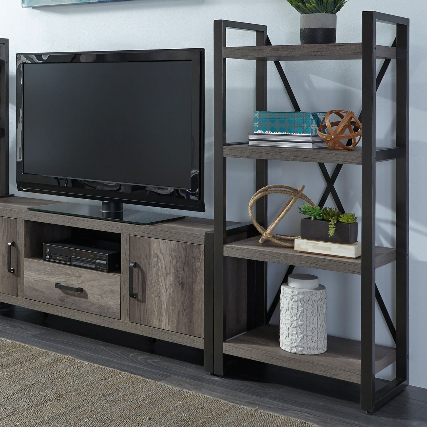 Tanners Creek Distressed Floating Design Greystone 4 Shelf Pier Unit