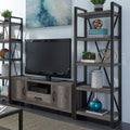 Tanners Creek Distressed Greystone 5 Shelf Tall Pier Unit