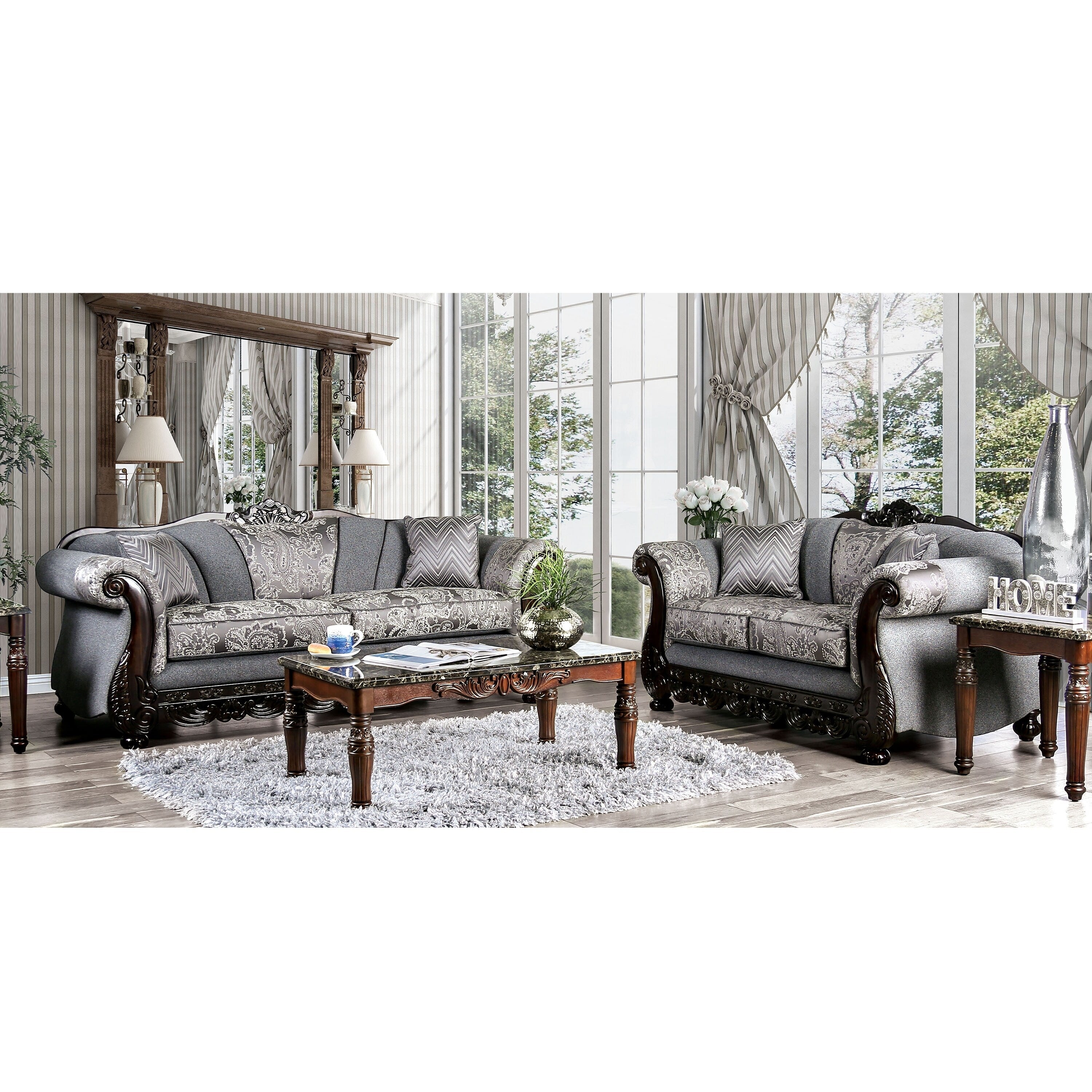 Gracewood Hollow Kinloch Traditional 2 Piece Living Room Set