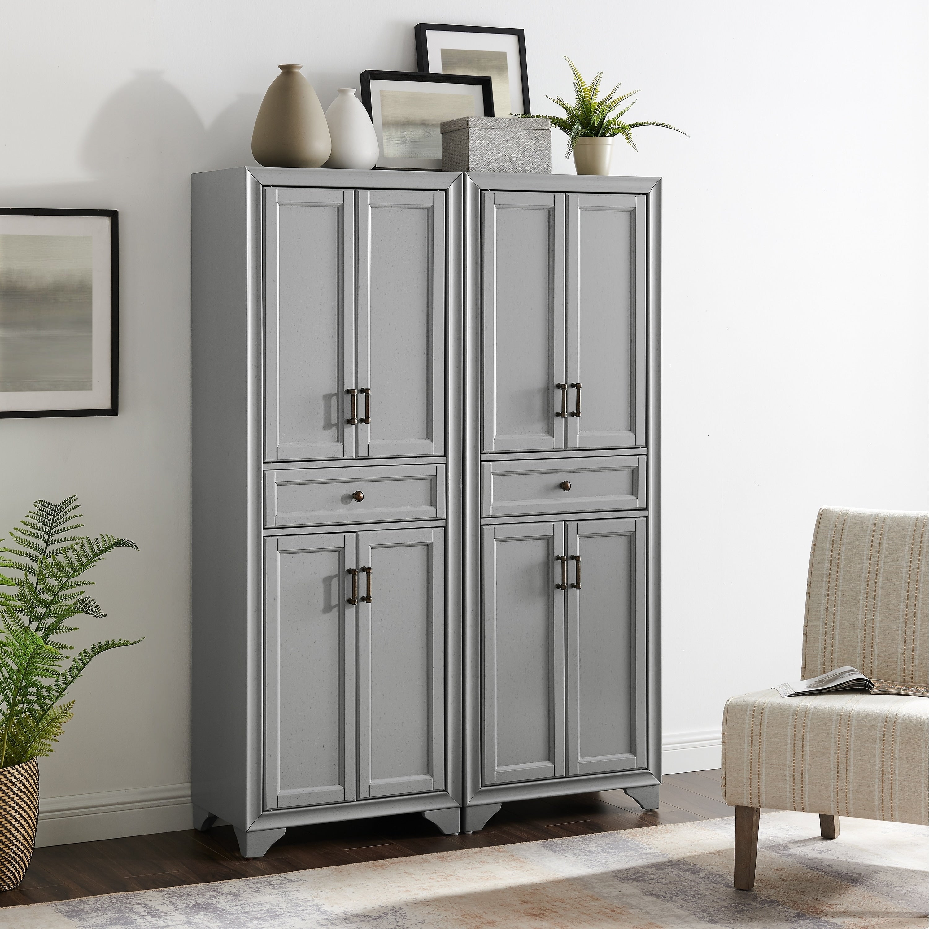 Tara 2Pc Pantry Set 47.5 W X 15 D X 67.75 H