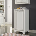 Tara Linen Hamper In Vintage White