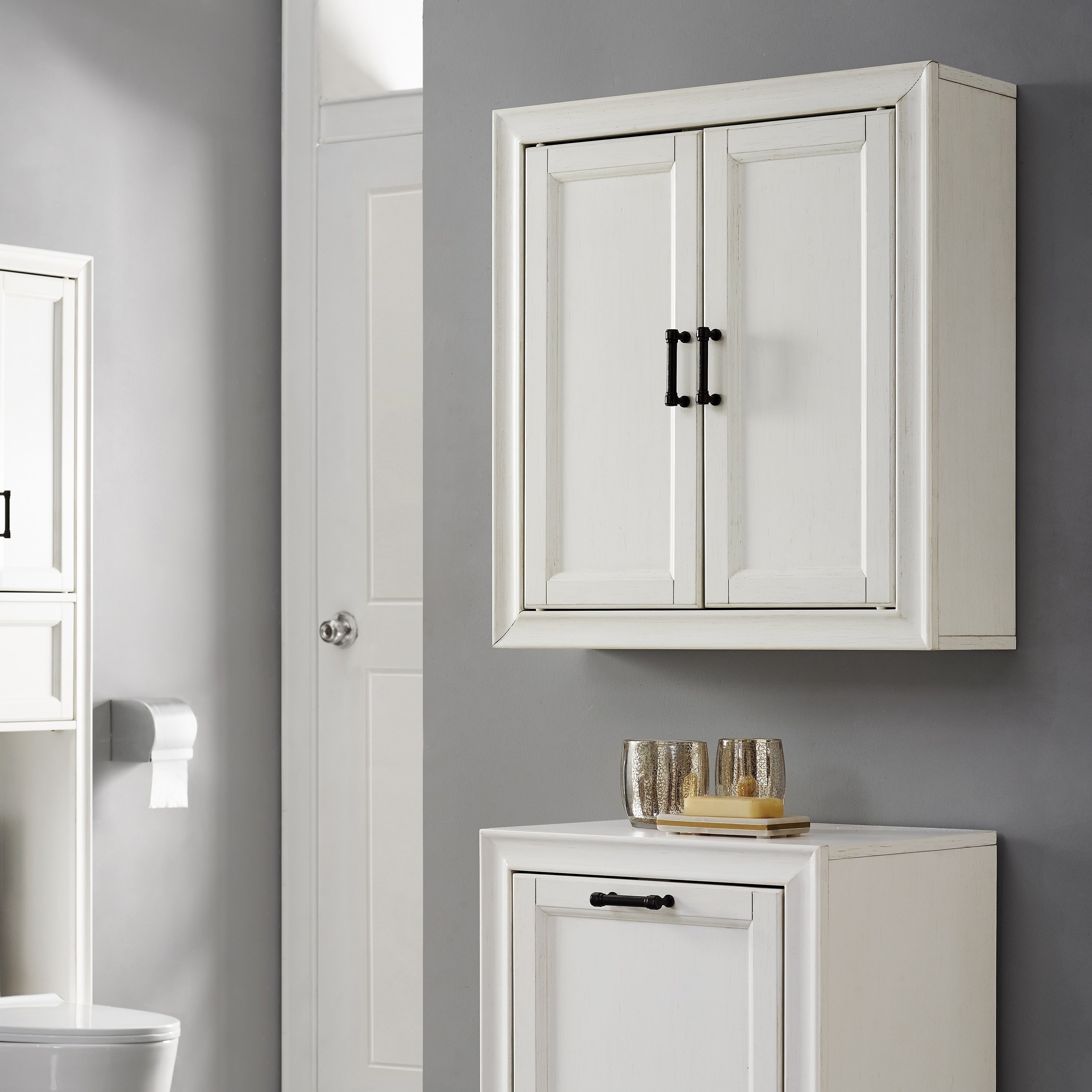 Tara Wall Cabinet In Vintage White
