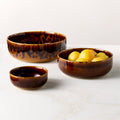 Tara Tortoise Stoneware Appetizer Plates Set of 6