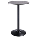 Tarah Pub Table Bar Height Black Slate Gray Finish