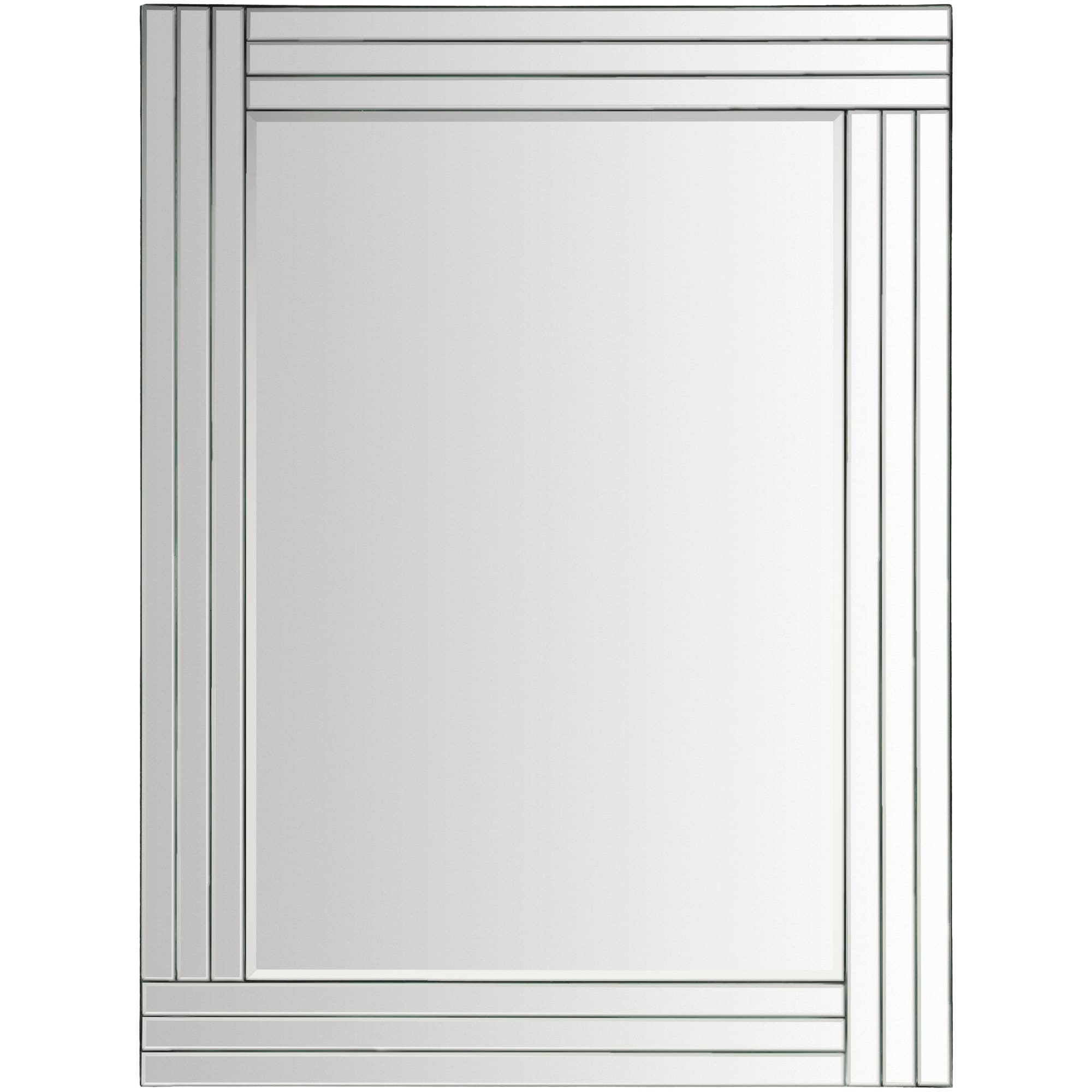 Tarena Beveled Wall Mirror 24 X 36 Silver 24 X 36