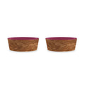 Tarhong Olive Melamine Pet Bowl Medium 3 Cups Brown Magenta Set Of 2