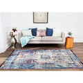 Tarom Distressed Area Rug W Multi Fringe