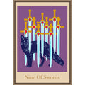 Tarot Card Poster By Alina Shulhouskaya Framed Canvas Wall Art