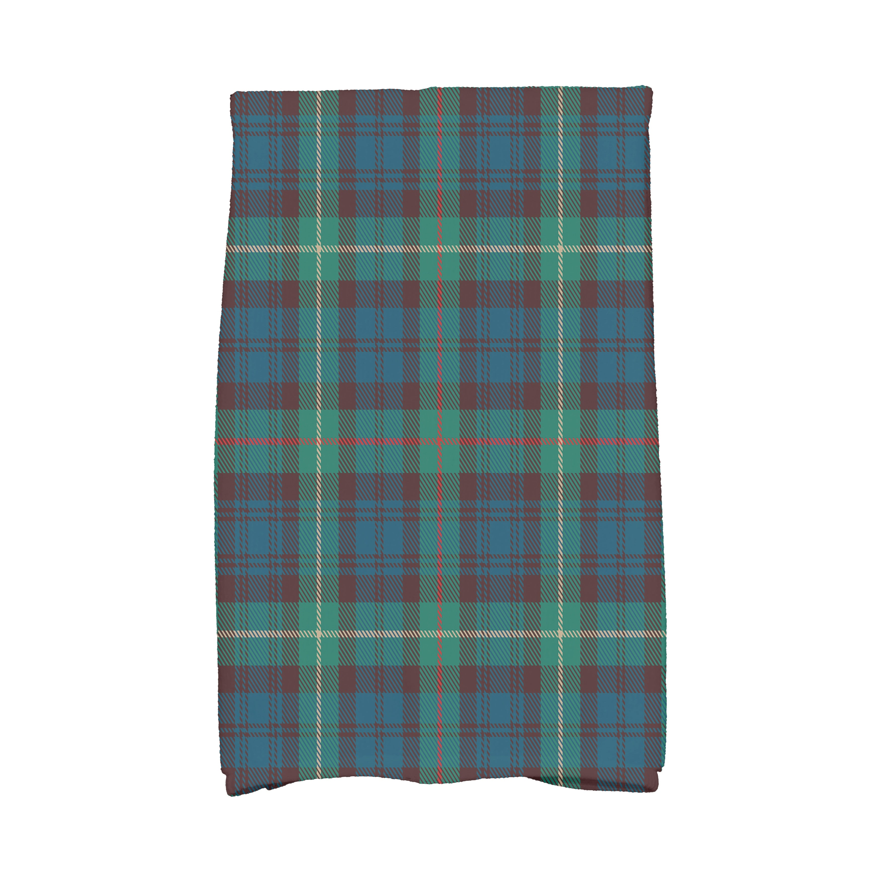 Tartan Plaid 16 X 25 Inch Holiday Print Hand Towel