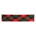 Tartan Plaid Wired Cotton Ribbon 2.5 X 5 Yds.
