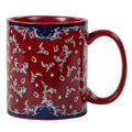 Tasha Polizzi For Paseo Road Patchwork Bandana Red Horseshoes And Paisley Durable Ceramic 4 Piece Mug Set