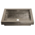 Tatra Polished Nickel Drop In Bathroom Sink Polished Nickel