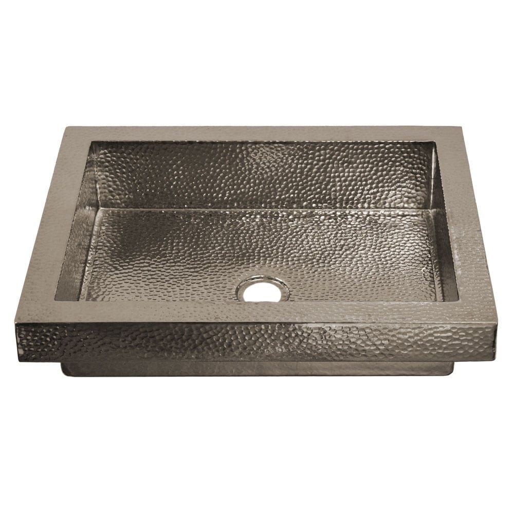 Tatra Polished Nickel Drop In Bathroom Sink Polished Nickel