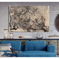 Tattooed Floral I Premium Gallery Wrapped Canvas