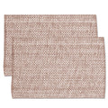 Taupe Cotton Two Tone Placemats Set Of 2 4 Or 6