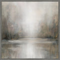 Taupe Horizon By Danhui Nai Framed Canvas Wall Art Print
