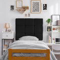 Tavira Allure Outlet College Dorm Headboard Cloud Plush Black