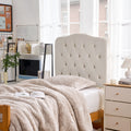 Tavira Allure Outlet College Dorm Headboard Diamond Tufted Cream