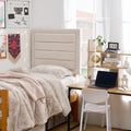 Tavira Allure Outlet College Dorm Headboard Panel Raised Beige Taupe