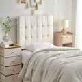 Tavira Allure Outlet College Dorm Headboard Ribbon Tufted Rectangle Cream